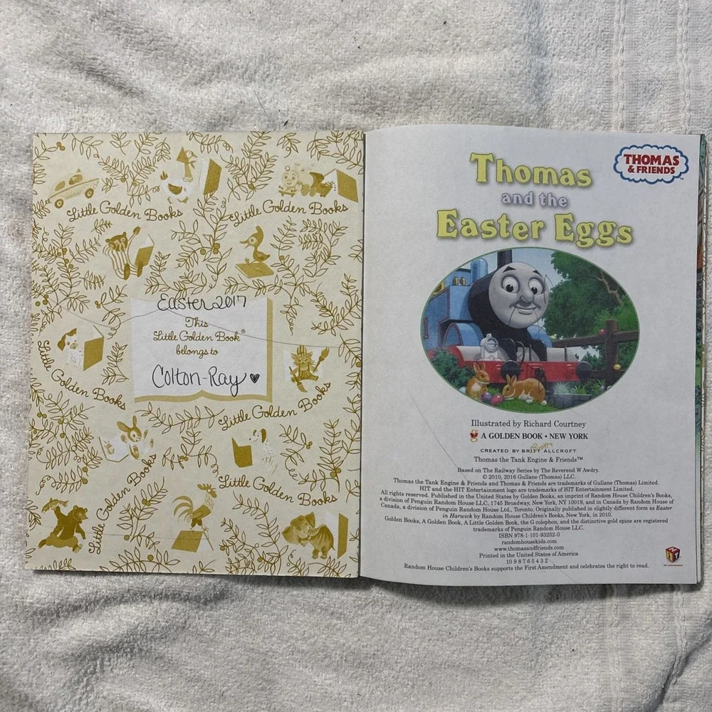 Thomas and the Easter Eggs Little Golden Book Thomas and Friends Hardcover 2016